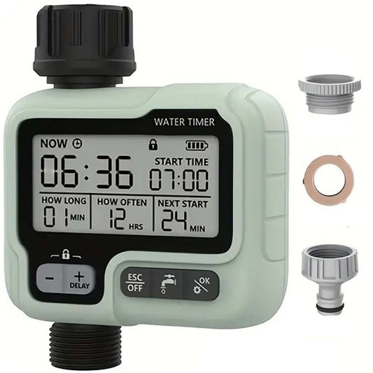 Автоматичний таймер поливу з дисплеєм, HCT-322 / Таймер подачі води / Садовий таймер для поливу