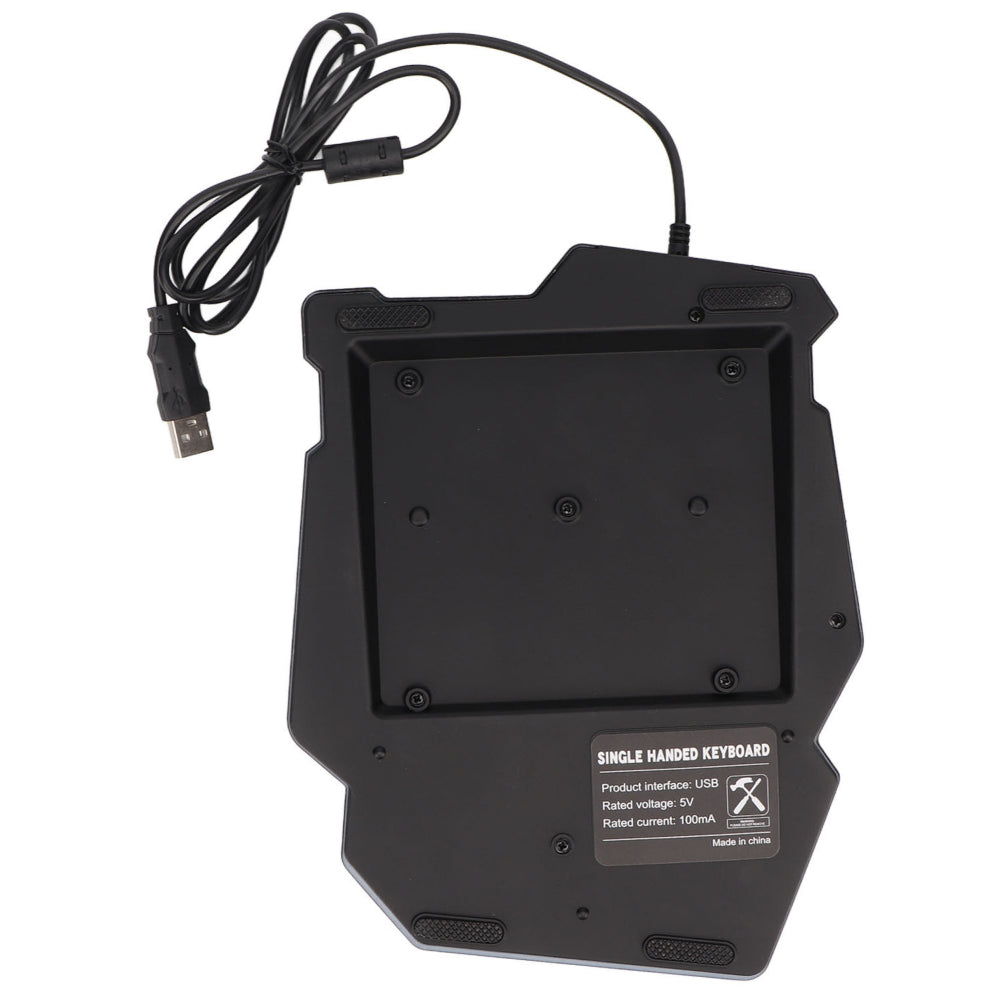 Ігрова міні клавіатура та мишка, від USB з підсвічуванням, 198I G506, Чорний / Набір клавіатура та миша для геймерів