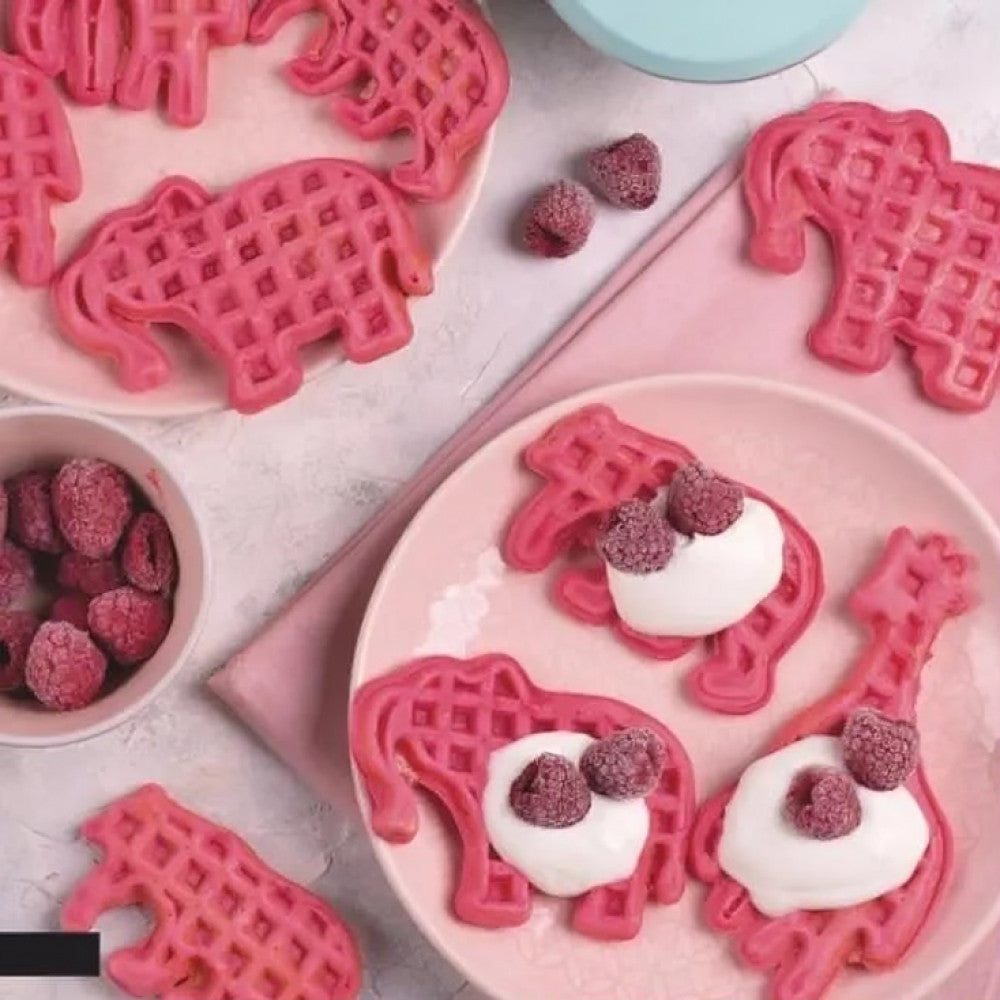 Вафельниця електрична 1600Вт, з фігурками тварин RS-7400 / Електровафельниця кругла