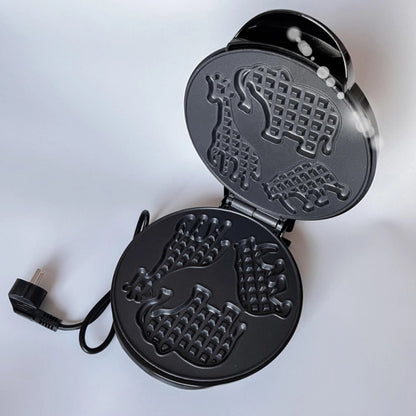 Вафельниця електрична 1600Вт, з фігурками тварин RS-7400 / Електровафельниця кругла