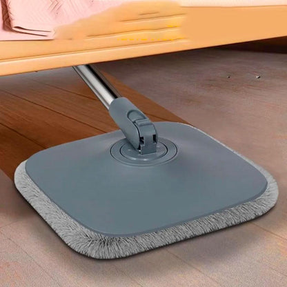 Швабра з безконтактним віджимом і відром 5,8л + 2 насадки, Сіра / Швабра ледарка для миття підлоги