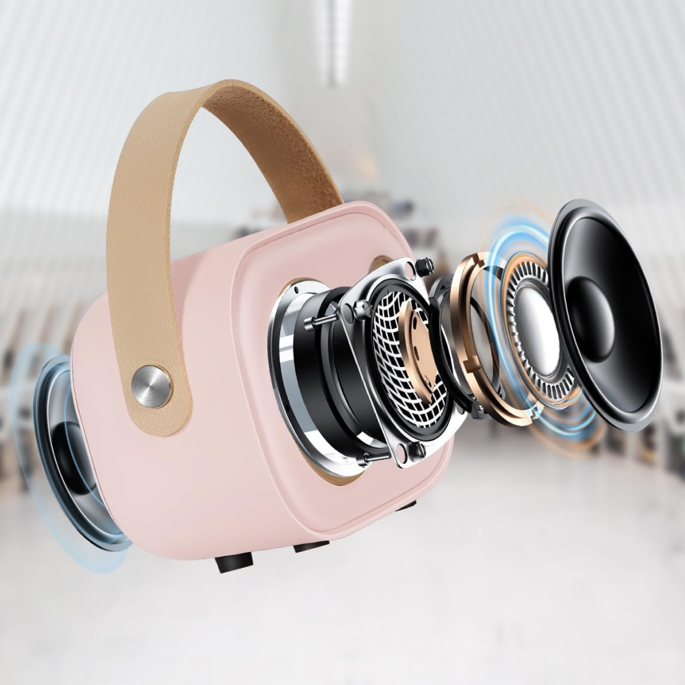 Портативна Bluetooth колонка для караоке з мікрофоном на акумуляторі / Акустична система для караоке