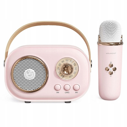 Портативна Bluetooth колонка для караоке з мікрофоном на акумуляторі / Акустична система для караоке