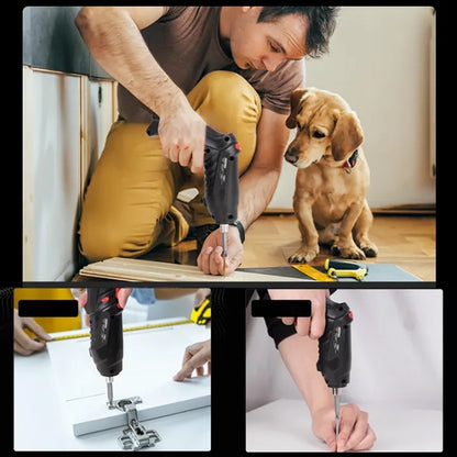 Електрична викрутка в кейсі з набором інструментів 48 предметів / Акумуляторна викрутка / Міні-шуруповерт