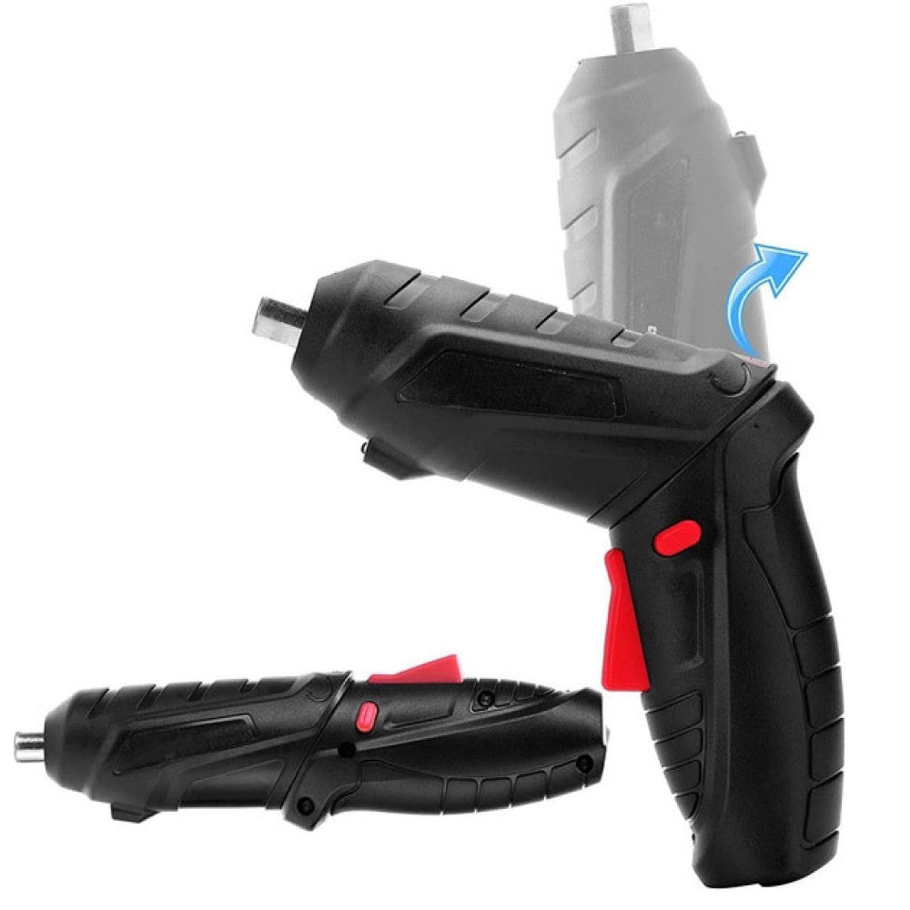 Електрична викрутка в кейсі з набором інструментів 48 предметів / Акумуляторна викрутка / Міні-шуруповерт