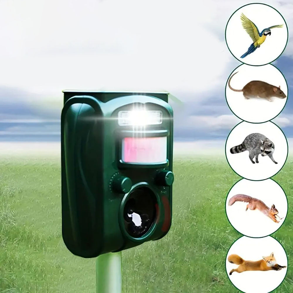 Ультразвуковий відлякувач тварин на сонячній батареї, з USB / Акумуляторний відлякувач гризунів