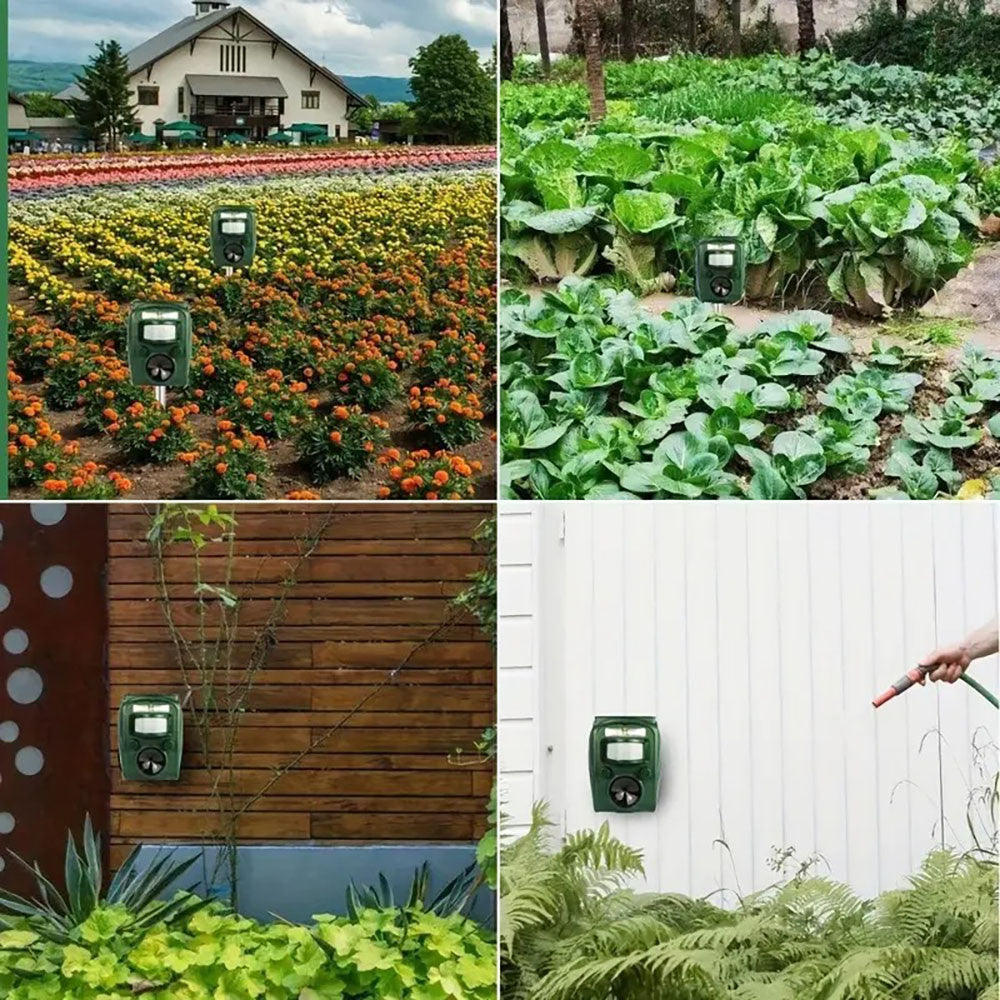 Ультразвуковий відлякувач тварин на сонячній батареї, з USB / Акумуляторний відлякувач гризунів