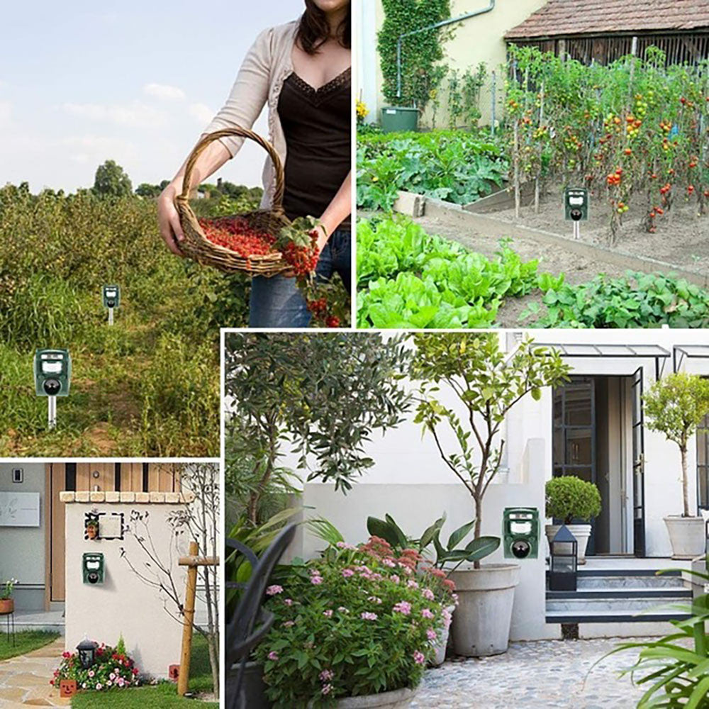 Ультразвуковий відлякувач тварин на сонячній батареї, з USB / Акумуляторний відлякувач гризунів