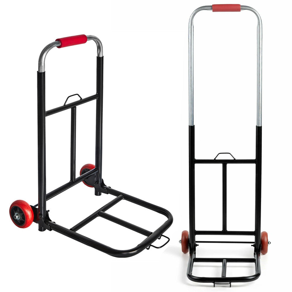 Складний візок на коліщатках, до 60кг, 90х42х27см / Складний транспортний візок / Вантажний візок