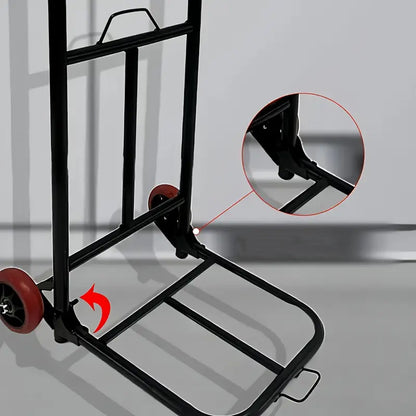 Складний візок на коліщатках, до 60кг, 90х42х27см / Складний транспортний візок / Вантажний візок