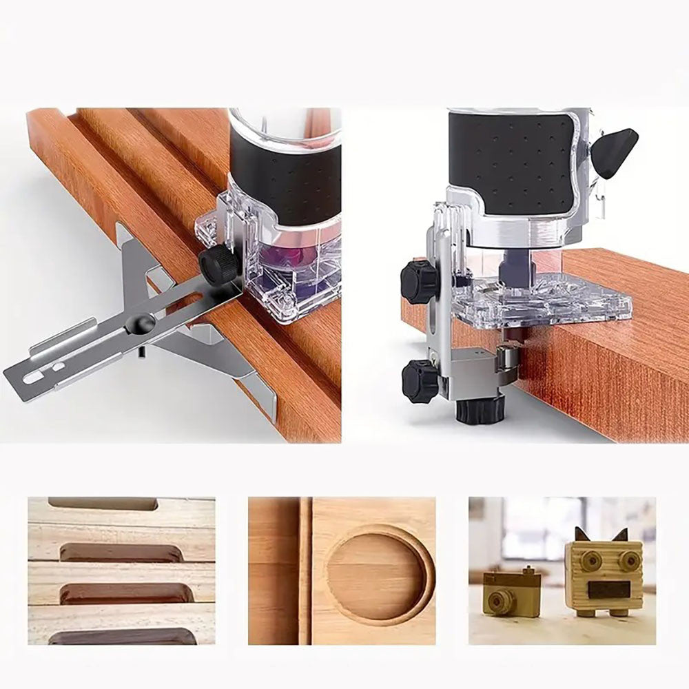 Ручний фрезер по дереву 800Вт, 30000об/хв / Електричний фрезерний верстат / Потужний фрезер мережевий