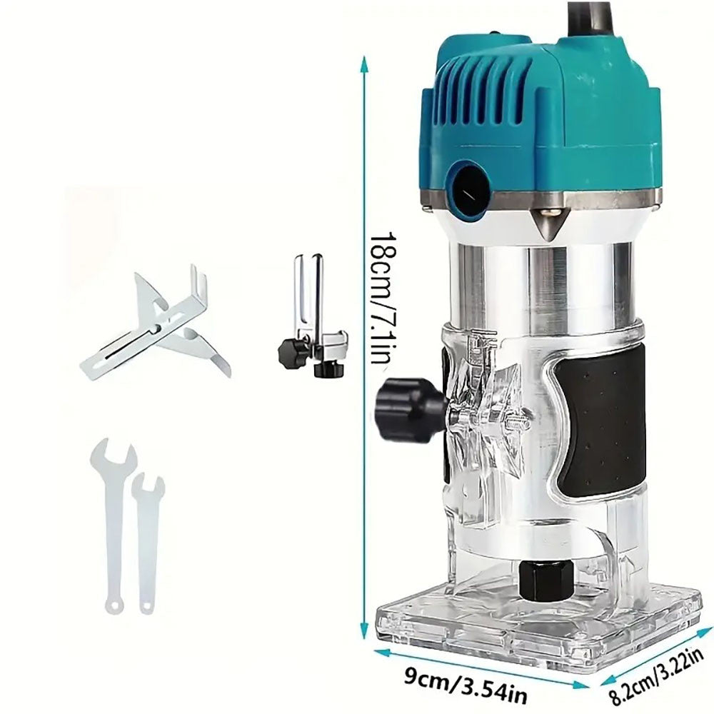 Ручний фрезер по дереву 800Вт, 30000об/хв / Електричний фрезерний верстат / Потужний фрезер мережевий