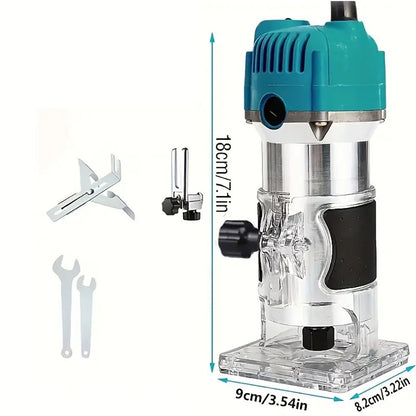 Ручний фрезер по дереву 800Вт, 30000об/хв / Електричний фрезерний верстат / Потужний фрезер мережевий