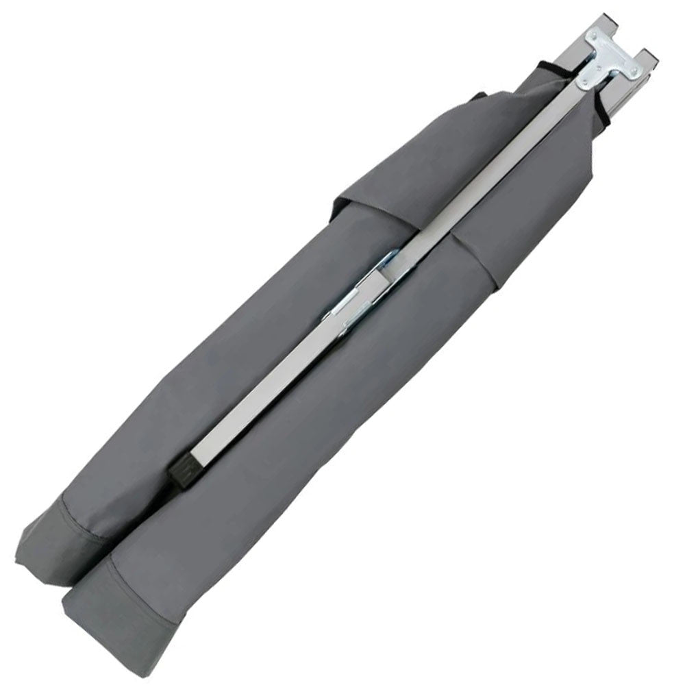 Ліжко розкладне для кемпінгу до 120 кг, 189х70х45см, Сірий / Розкладачка ліжко туристичне