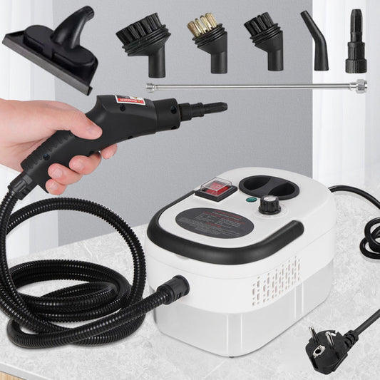Портативний пароочисник 2500Вт, 1,2л + 7 насадок / Ручний пароочисник для дому / Паровий очищувач