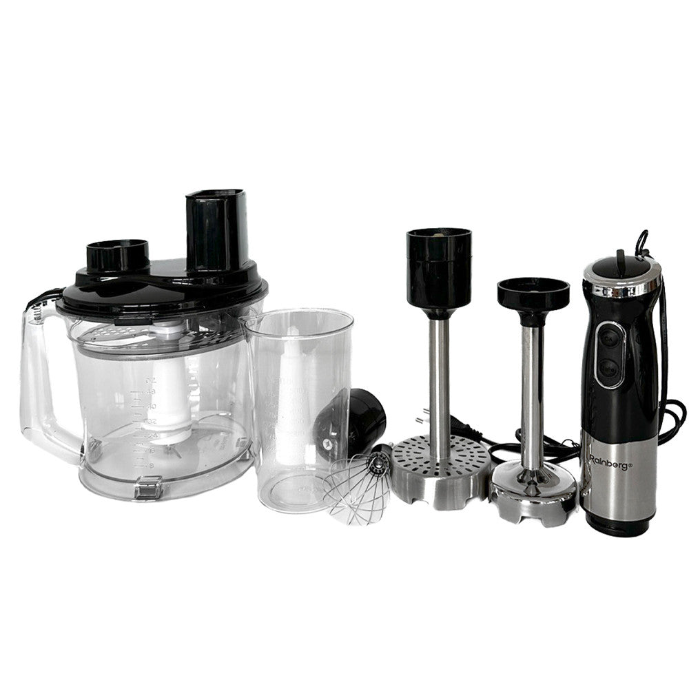 Блендер занурювальний 4в1 (1200Вт) Rainberg RB-2238 / Багатофункціональний блендер-подрібнювач / Ручний блендер