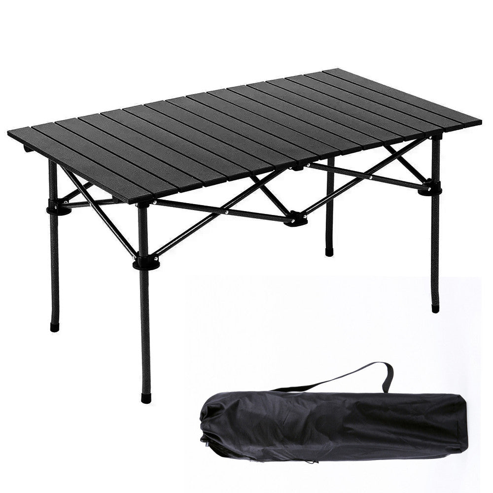 Розкладний столик з накидкою 95х52х50см / Кемпінговий столик складний / Туристичний стіл для пікніка