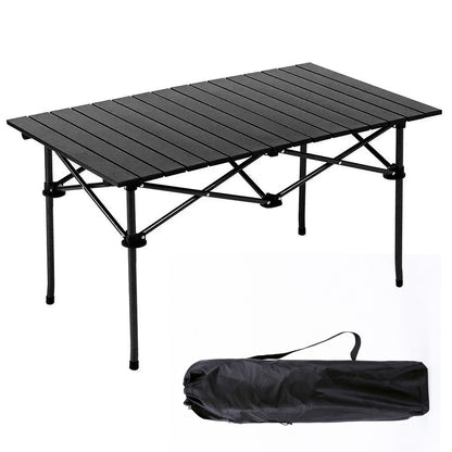 Розкладний столик з накидкою 95х52х50см / Кемпінговий столик складний / Туристичний стіл для пікніка