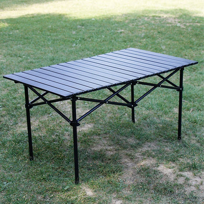 Розкладний столик з накидкою 95х52х50см / Кемпінговий столик складний / Туристичний стіл для пікніка