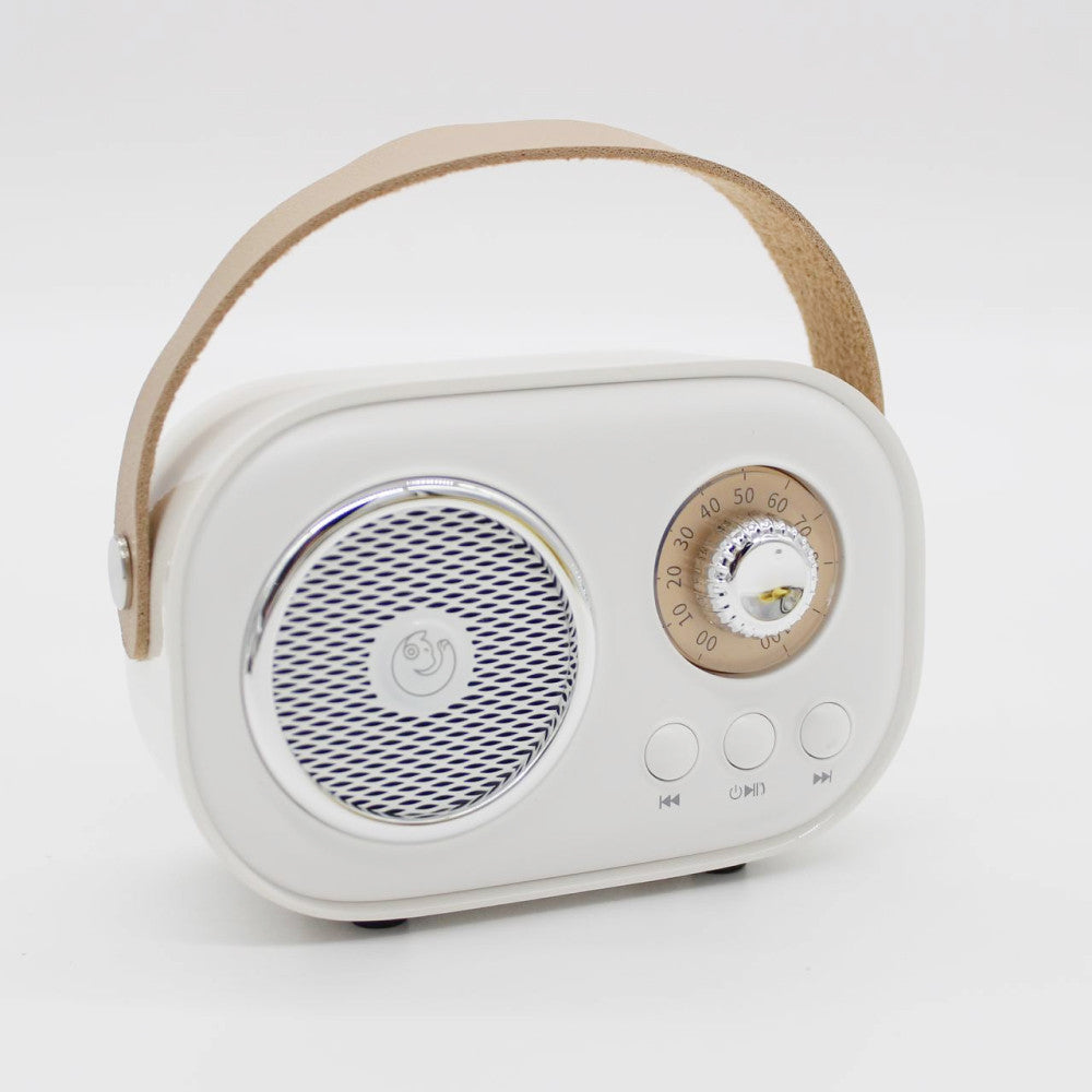 Портативна Bluetooth колонка для караоке з мікрофоном на акумуляторі, Біла / Акустична система для караоке