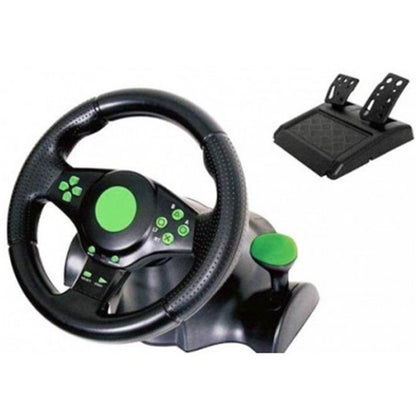 Кермо ігрове USB 3в1 / Ігрове кермо / Кермо та педалі для пк / Кермо ігрове для пк