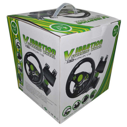 Кермо ігрове USB 3в1 / Ігрове кермо / Кермо та педалі для пк / Кермо ігрове для пк