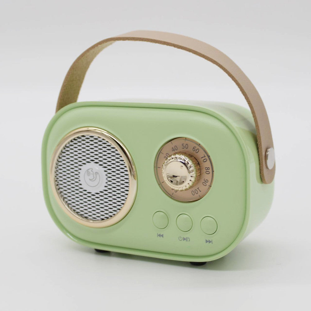 Портативна Bluetooth колонка для караоке з мікрофоном на акумуляторі, Зелена / Акустична система для караоке