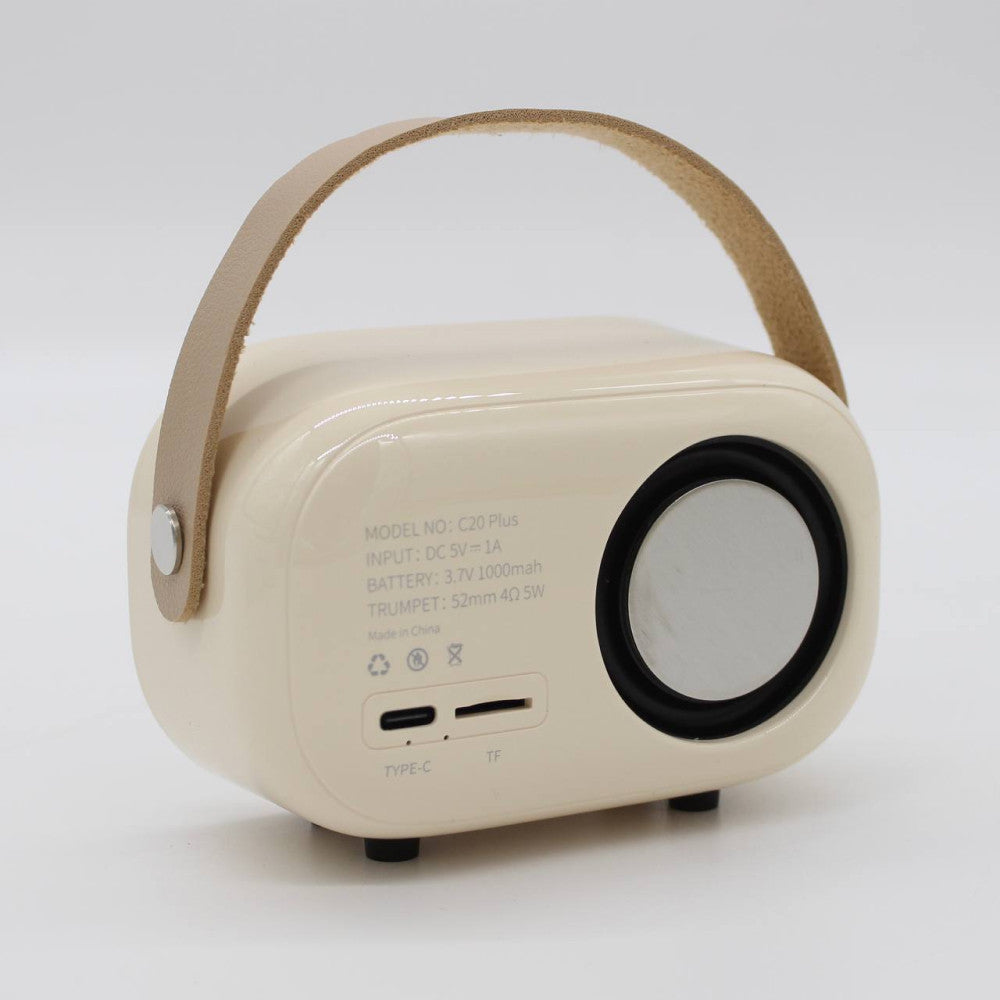 Портативна Bluetooth колонка для караоке з мікрофоном на акумуляторі, Жовте / Акустична система для караоке