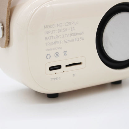 Портативна Bluetooth колонка для караоке з мікрофоном на акумуляторі, Жовте / Акустична система для караоке