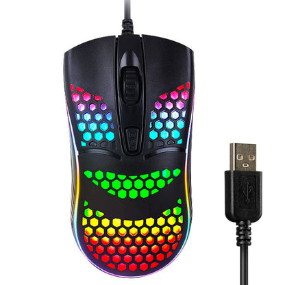 Мишка ігрова провідна RX M802 з LED підсвічуванням / Комп'ютерна мишка / Геймерська мишка / Мишка для ПК