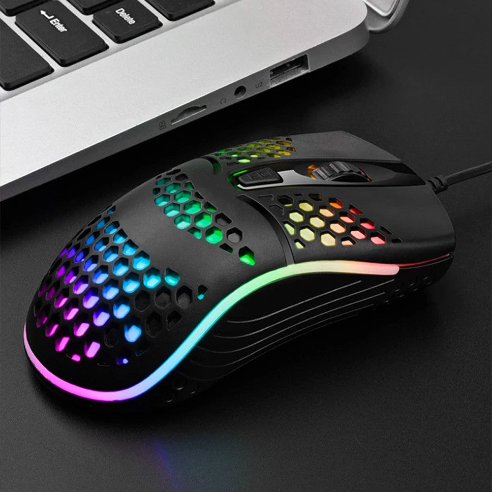Мишка ігрова провідна RX M802 з LED підсвічуванням / Комп'ютерна мишка / Геймерська мишка / Мишка для ПК