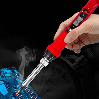 Набір для паяння у футлярі, 220V, 80W / Паяльний набір / Цифровий паяльник з регульованою температурою