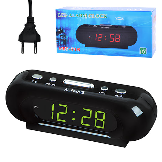 Електронні настільні часи VST-716-2 / Настільний годинник-будильник / Годинник настільний