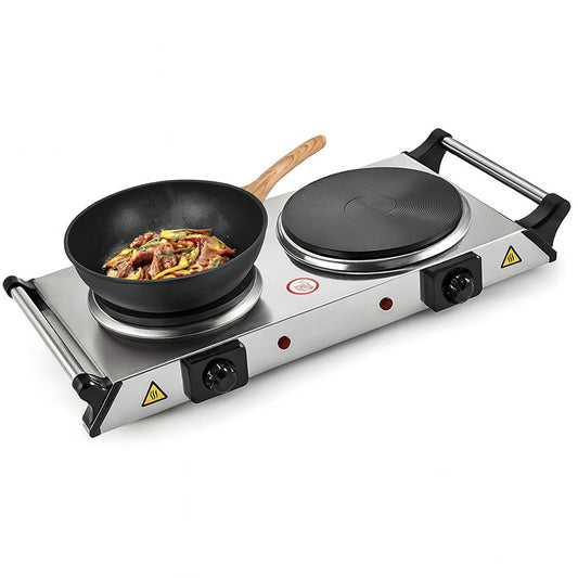 Двоконфоркова електроплита BM-HD04ST, 2500 Вт / Кухонна плита електрична / Електроплита