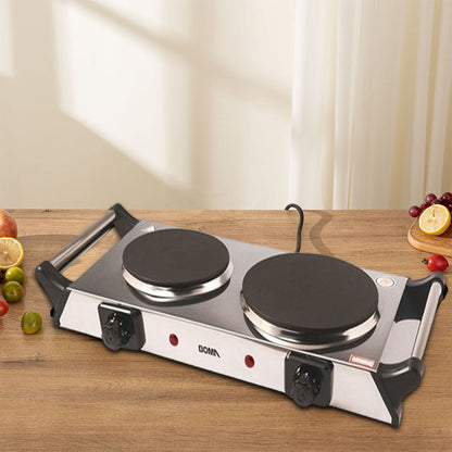 Двоконфоркова електроплита BM-HD04ST, 2500 Вт / Кухонна плита електрична / Електроплита