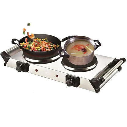 Двоконфоркова електроплита BM-HD04ST, 2500 Вт / Кухонна плита електрична / Електроплита