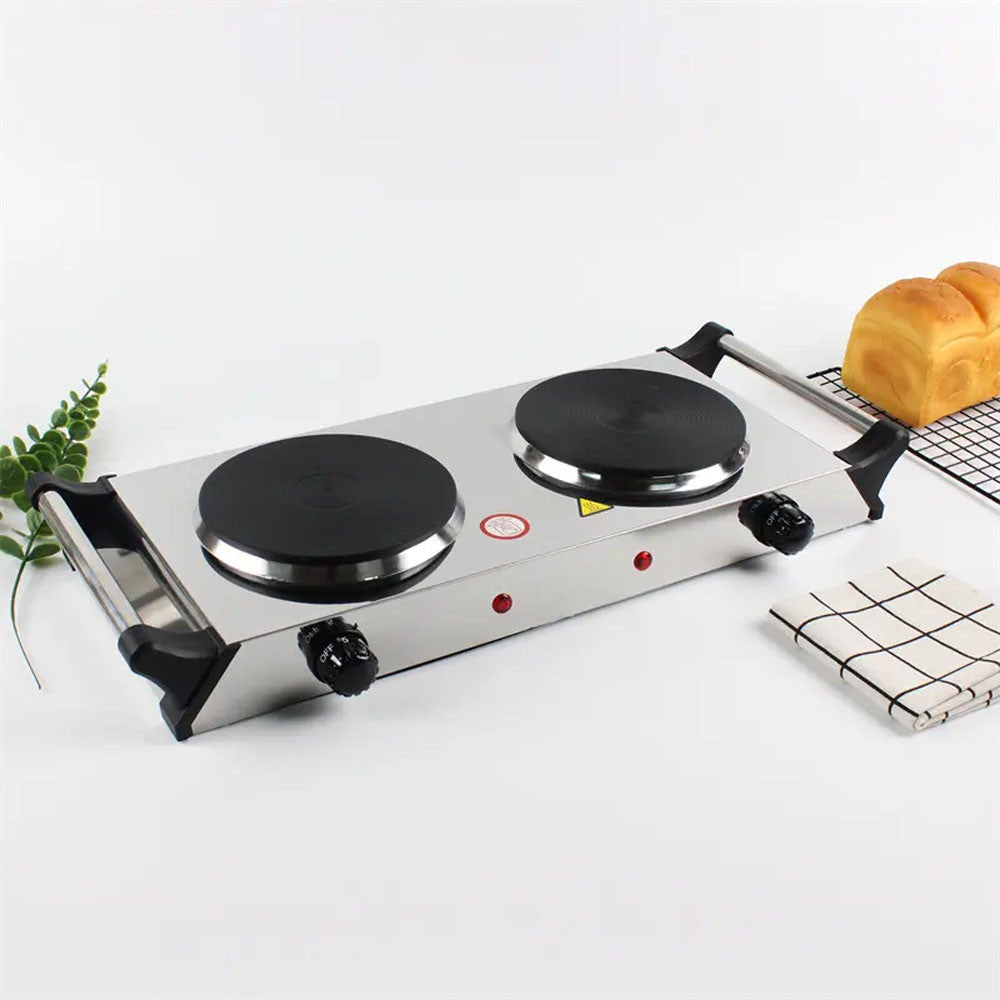 Двоконфоркова електроплита BM-HD04ST, 2500 Вт / Кухонна плита електрична / Електроплита