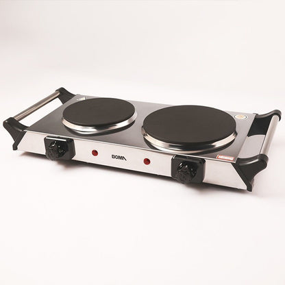 Двоконфоркова електроплита BM-HD04ST, 2500 Вт / Кухонна плита електрична / Електроплита