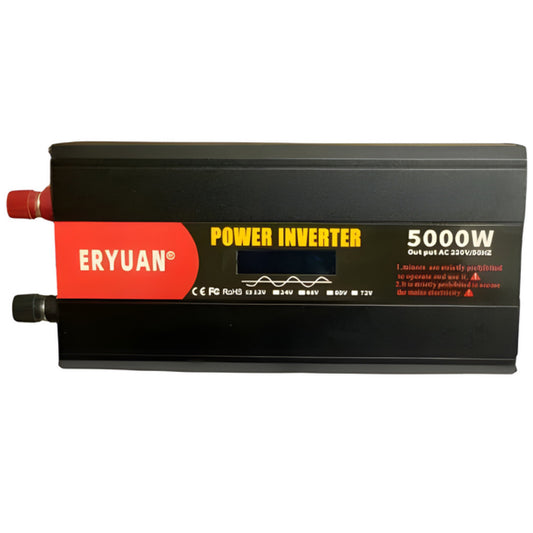 Інвертор напруги 12-220V, чистий синус, 5000Вт, LCD / Інвертор постійного струму