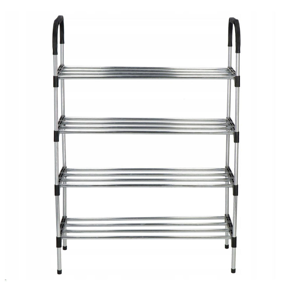 Полиця для взуття підлогова 4-х ярусна 80x56x28см / Підставка для взуття / Полиця для взуття / Стелаж для взуття