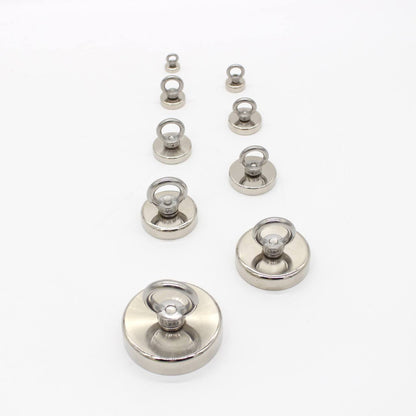 Неодимовий магніт 60мм - 120кг у корпусі із зовнішнім кільцем / Пошуковий магніт / Магніт для пошуків металу