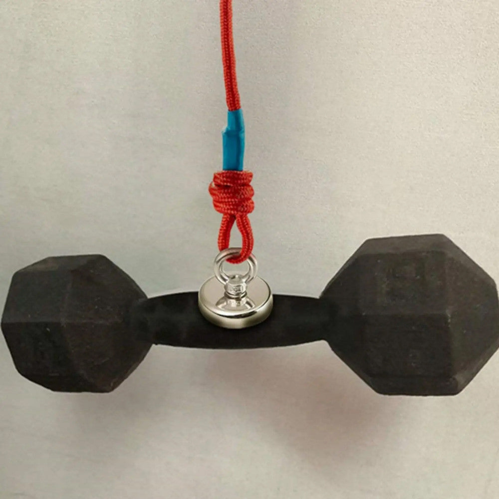 Неодимовий магніт 75мм - 250кг у корпусі із зовнішнім кільцем / Пошуковий магніт / Магніт для пошуків металу