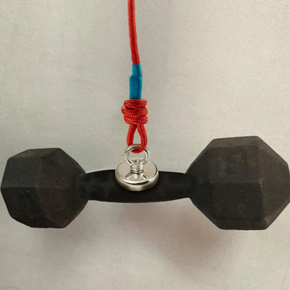 Неодимовий магніт 75мм - 250кг у корпусі із зовнішнім кільцем / Пошуковий магніт / Магніт для пошуків металу