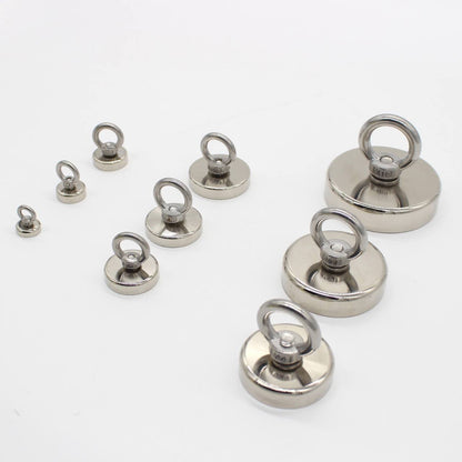 Неодимовий магніт 75мм - 250кг у корпусі із зовнішнім кільцем / Пошуковий магніт / Магніт для пошуків металу