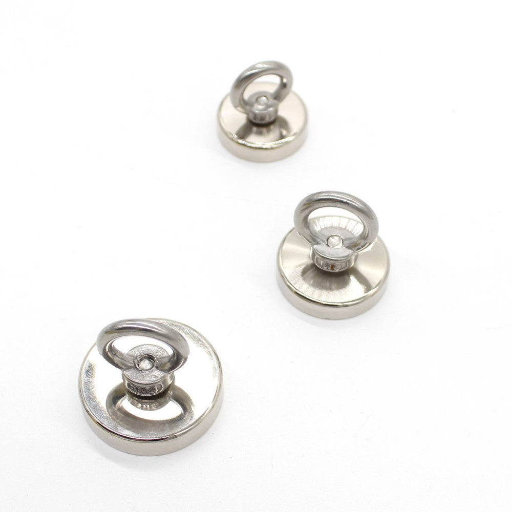 Неодимовий магніт 75мм - 250кг у корпусі із зовнішнім кільцем / Пошуковий магніт / Магніт для пошуків металу