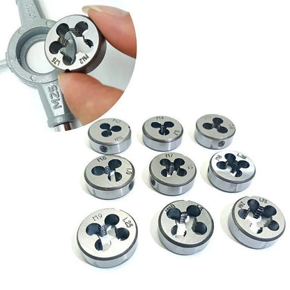 Набір мітчиків та плашок, 20 шт, в кейсі / Плашки / Мітчики / Плашки для нарізування різьби