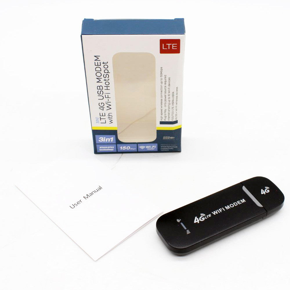 4G USB модем із SIM карткою, 150 Мбіт/с, радіус 15м / Мобільний модем / 4G роутер / 4G WiFi modem