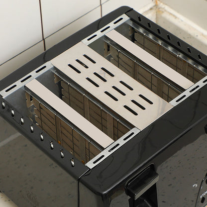 Тостер 4 скибочки, розморожування, підігрів, 1300Вт, QLT-318B / Тостер для хліба / Електротостет