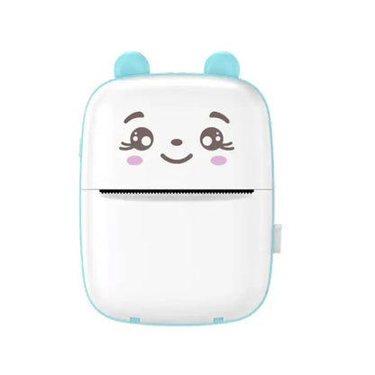 Портативний міні принтер + рулон термопаперу, Блакитний / Дитячий Bluetooth фотопринтер / Термопринтер