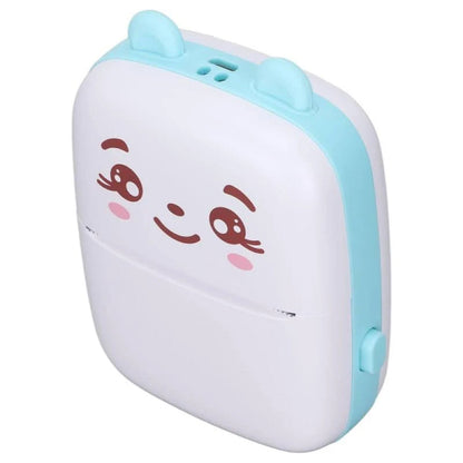 Портативний міні принтер + рулон термопаперу, Блакитний / Дитячий Bluetooth фотопринтер / Термопринтер